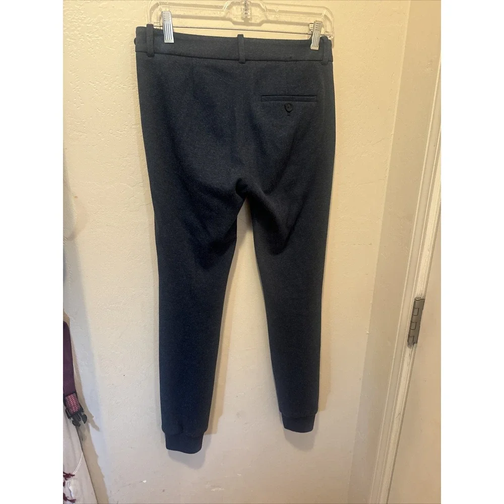 Vince Women's Size 0 Tapered Ankle Pants Gray Stretch Equestrian Style - Picture 3 of 5